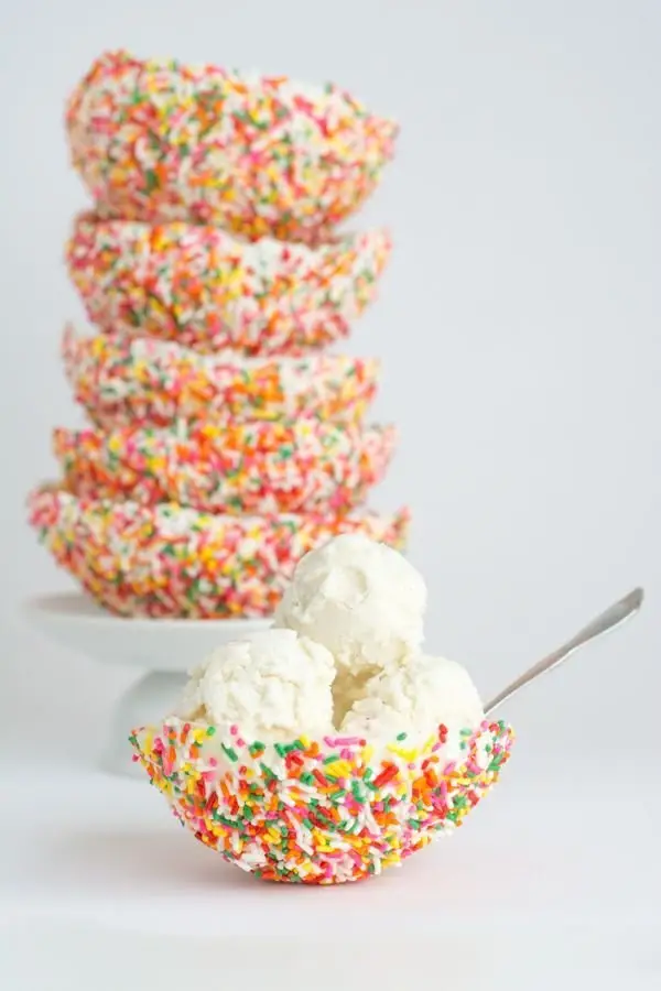 Make Your Own Edible Sprinkle Bowl for Ice Cream