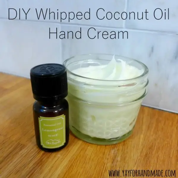 DIY Whipped Coconut Oil Hand Cream