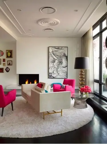 Pink Seating Makes a Statement