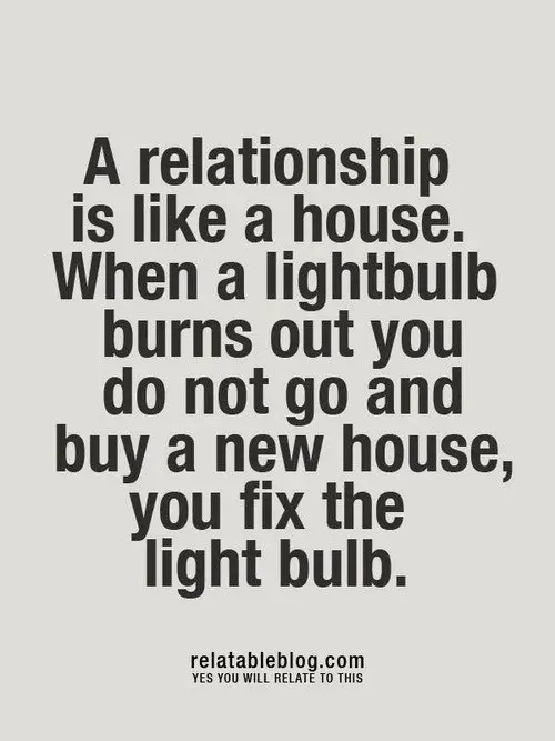 A Relationship is like a House