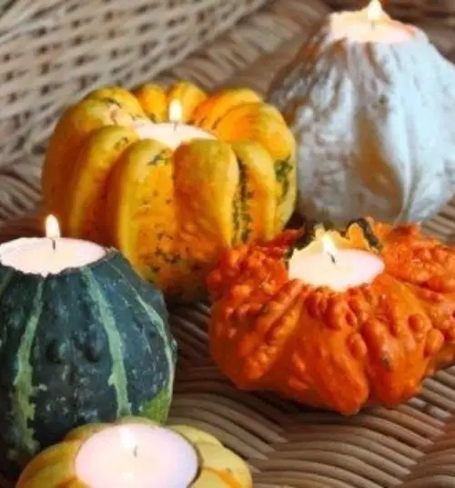 Pumpkin and Gourd Candles