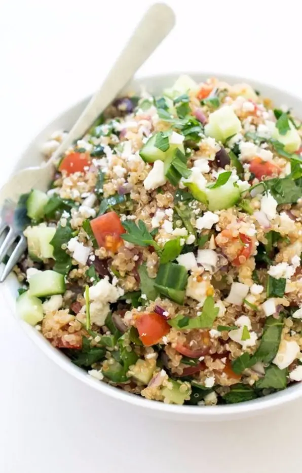 Greek Kale Quinoa Salad