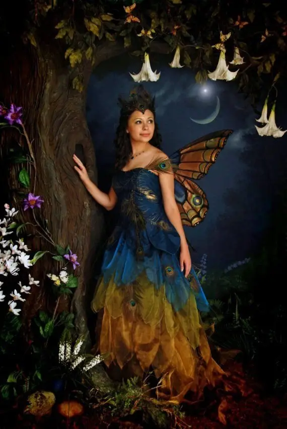 fairy,dress,autumn,mythology,flower,
