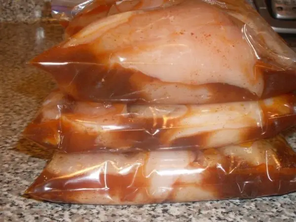 Buy Chicken in Family Packs, Drop the Extras into Sealable Bags with Marinade, and Freeze