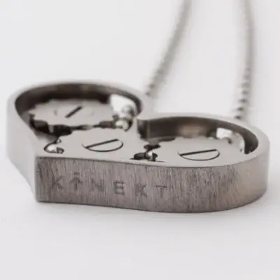 Shift Your Jewelry into Gear with Kinekt Designs Heart Necklace ...