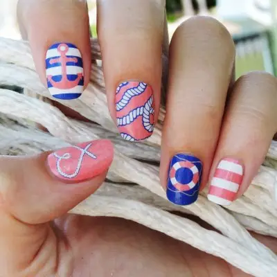 21 Nautical Nail Art Ideas That Will Rock Your World ...