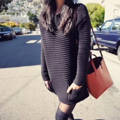Streetstyle Ways to Wear a Sweater Dress in the Summer ...
