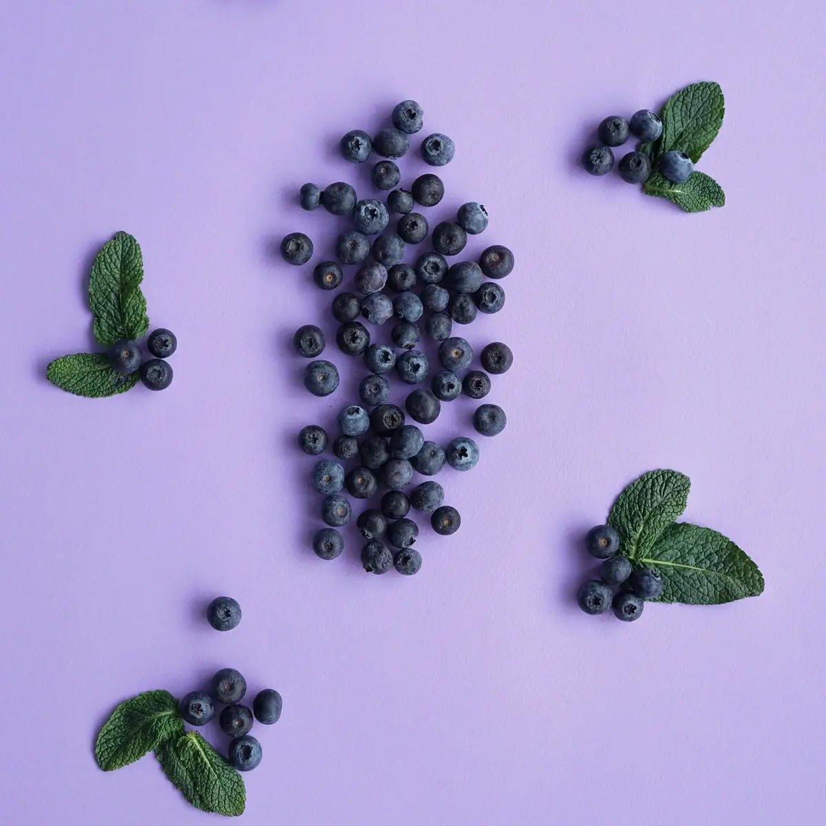 Foods with blueberries