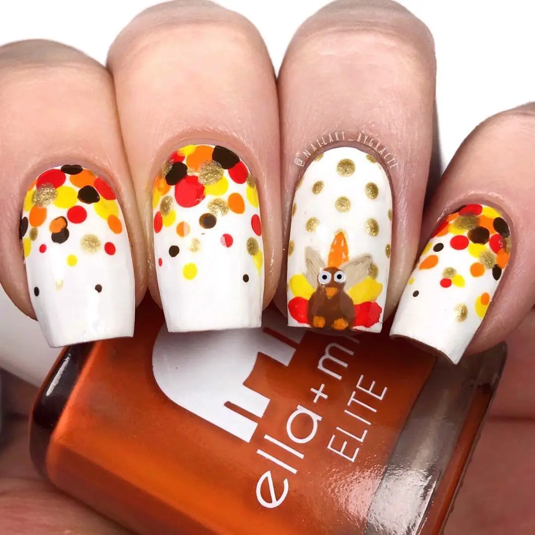Thanksgiving Nail Art Your Family Will Find Adorable ...